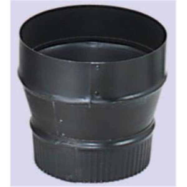 Integra Miltex Imperial Manufacturing Group BM0080 24-ga Snap-Lock Black Stovepipe 7 Inch To 8 Inch Increaser Crimp On Small End 73485 - main
